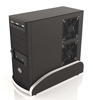 Подставка под системный блок MaDXRacer GTSB черный, кромка белая