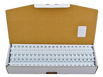 Пружина пластиковая Fellowes  8мм, белая, 100шт