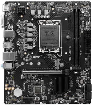 Материнская плата Socket-1700 MSI PRO H610M-E DDR5 (H610) 2xDDR5 VGA HDMI mATX