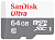 Карта памяти microSD .64Gb Sandisk Ultra microSDXC CLASS 10 UHS-I 100MB/s