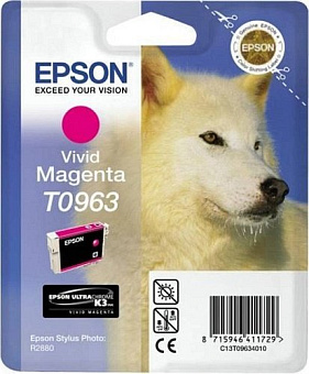 Картридж струйный EPSON T09634010 для Epson Stylus Photo R2880, пурпурный