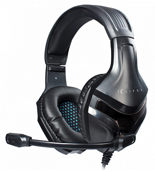 Наушники проводные Oklick HS-L370G Eclipse (мониторные полноразмерные, 20-20 000 Гц, 105дБ, 2м) black