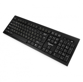 Комплект беспроводной (клавиатура+мышь) Gembird KBS-8002 Wireless USB Black