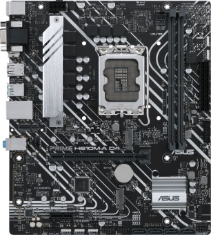 Материнская плата Socket-1700 ASUS PRIME H610M-D D4 (H610) 2*DDR4 2*PCI-Ex16 1*PCI-Ex4 1*PCI-Ex1 M.2 HDMI VGA COM mATX