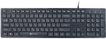Клавиатура проводная Oklick 520M2U USB+HAB Black