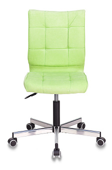 Кресло Бюрократ CH-330M (ткань, без мех. качания, крест. металл, до 120 кг) Салатовый