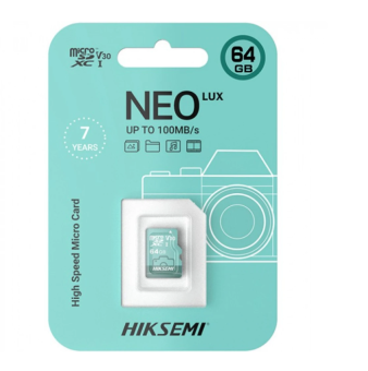 Карта памяти microSD 64Gb HIKSEMI NEO HS-TF-D3 без адаптера