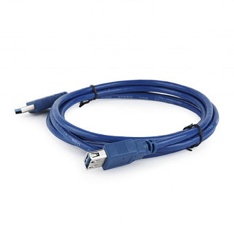 Кабель USB3.0 Am < - > Af удлинительный  1.8м, Cablexpert, экран, синий