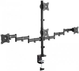 Крепление для монитора Arm Media LCD-T16 (на 4 монитора, наклонно-поворотный, 15-32", 4х10 кг) черный