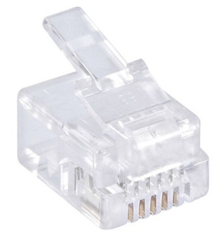 Коннектор RJ-12, телефонный (6P6С)