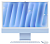 Моноблок Apple iMac 24" 2024 M4  16G 256G 10-Core Blue (синий) (без RuStore)