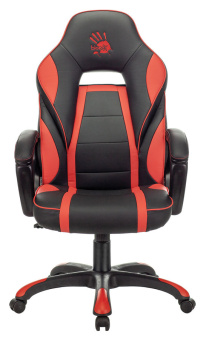 Кресло A4Tech Bloody GC-350 кожзам, механизм качания, газлифт, черно-красный