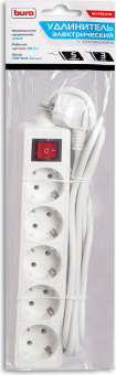 Сетевой фильтр BURO 3м (5 розеток) White