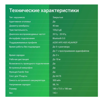 Наушники беспроводные Digma BT-15 Bluetooth, черный/голубой