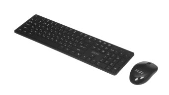 Комплект беспроводной (клавиатура+мышь) MSI K200 Combo черный