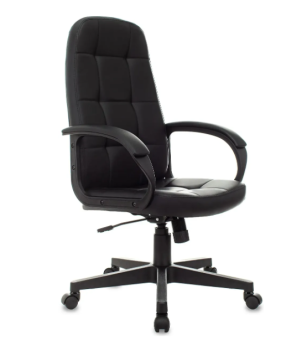 Кресло Бюрократ CH 002 (экокожа, механизм качания, до 120кг) Черный