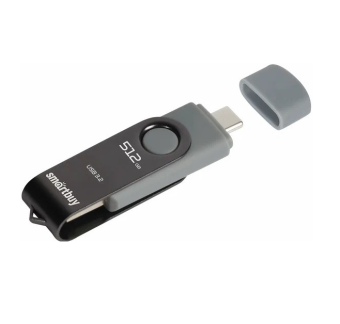 Флешка 512Gb SmartBuy Twist Dual USB3.2 USB-С Black