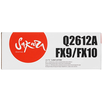 Картридж лазерный Sakura  SAQ2612A/FX9/FX10 (Q2612A/FX9/FX10) для HP/Canon, черный