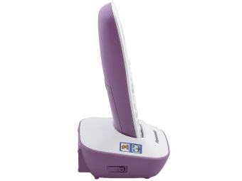 Радиотелефон Panasonic DECT KX-TG 1611 RUF (АОН, белый-сиреневый)