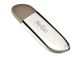 Флешка 64Gb Netac U352 USB3.0 с колпачком, металлическая