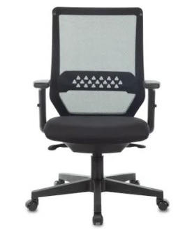 Кресло Бюрократ MC-611N (сетка/ткань, эргономичная спинка, регулируемые подлокотники, до 120 кг) Черный