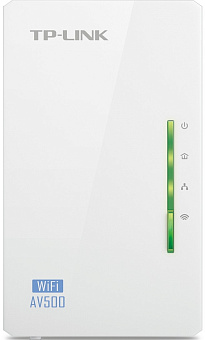 Адаптер Powerline TP-Link TL-WPA4220 AV600, Wi-Fi, 2.4ГГц, 100 Мбит/с, белый