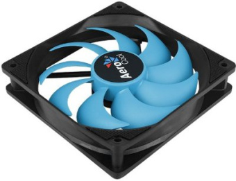 Вентилятор для корпуса 120mm Aerocool Motion 12 Plus Blue (3pin, 22.5дБ, 1200об/мин, синяя подсветка)