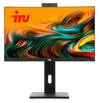 Моноблок IRU Tactio 23IP i3 14100/8G/480 SSD/Intel HD/23.8"FHD/DOS/черный