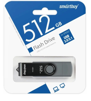 Флешка 512Gb SmartBuy Twist Dual USB3.2 USB-С Black