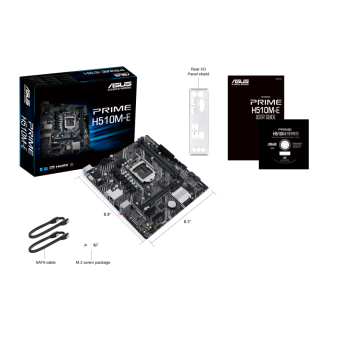 Материнская плата Socket-1200 ASUS PRIME H510M-E (H470) 2*DDR4 M.2 HDMI VGA DP mATX