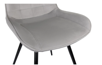 Кресло Бюрократ CH-K2_4 комплект 4шт св.серый Holland 09 металл черный на ножках