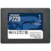 Накопитель SSD SATA 1Tb Patriot P220 (TLC, 550/500 Мбайт/сек, 480 TBW)