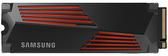 Накопитель SSD M.2 1Tb Samsung 990 PRO (PCI-E 4.0 x4, 7450/6900 Мбайт/сек, с радиатором)
