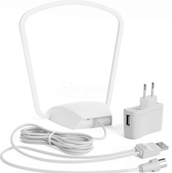 ТВ-Антенна РЭМО BAS-5107-DX Mini Digital активная, 33 дБ, с питанием от сетевого адаптера