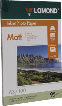 Бумага Lomond [A3] матовая,  95гр/м2, 100л