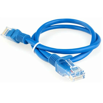 Кабель патч-корд Patch cord кат.5e  2.0м, Гарнизон, многожильный, синий