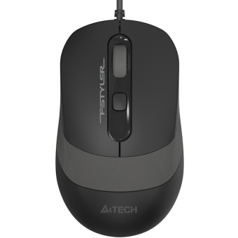 Мышь проводная A4Tech Fstyler FM10 1600dpi черный/серый