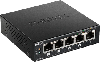 Коммутатор 5 port D-Link DGS-1005P/A1A 1000 Мбит/сек 4*PoE