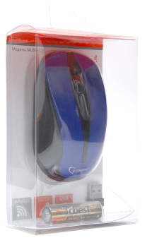 Мышь беспроводная Gembird MUSW-325 Wireless Optical 1000dpi Blue