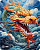 Коврик для мыши CACTUS [CS-MP-D07M] 300x250x3мм, Colorful Dragon