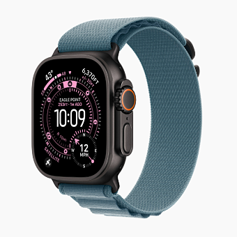 Смарт-часы Apple Watch Ultra 3 49mm Black Alpine Loop Light Blue (черный/синий)