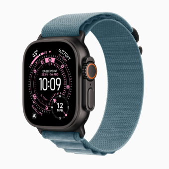 Смарт-часы Apple Watch Ultra 3 49mm Black Alpine Loop Light Blue (черный/синий)