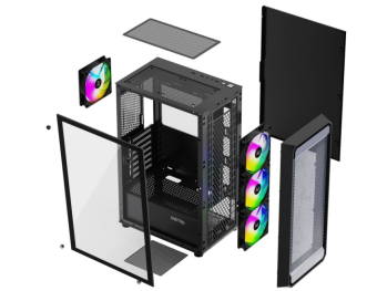 Корпус XASTRA A403 ARGB ATX Bllack