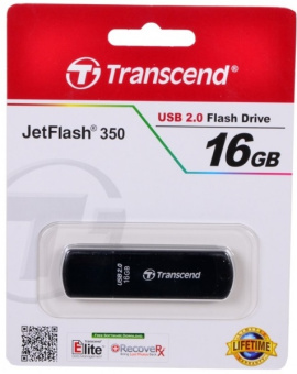 Флешка 16Gb Transcend JetFlash 350 USB black