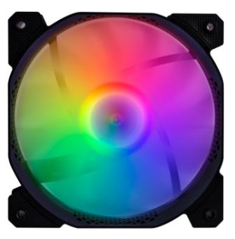 Вентилятор для корпуса 140mm 1STPLAYER F1-PLUS 3-Pin, 1000 об/мин, FRGB, Black