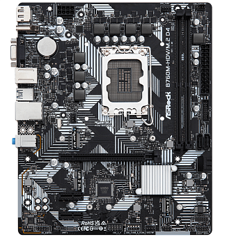 Материнская плата Socket-1700 ASRock B760M-HDV/M.2 D4 (B760) 2*DDR4 HDMI DP mATX