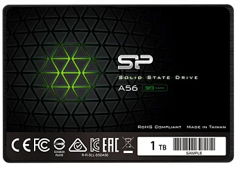 Накопитель SSD SATA 1Tb Silicon Power A56 (3D TLC, 560/530 Мбайт/сек)