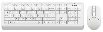 Комплект беспроводной (клавиатура+мышь) A4Tech Fstyler FG1012 Wireless белый