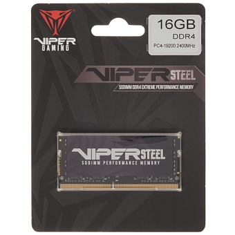 Модуль памяти SODIMM DDR4 16Gb PC4-19200 2400MHz Patriot