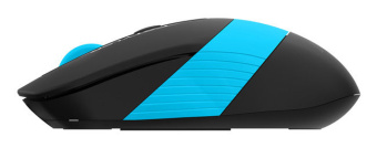 Мышь беспроводная A4Tech Fstyler FG10S 2000dpi бесшумная черный/синий